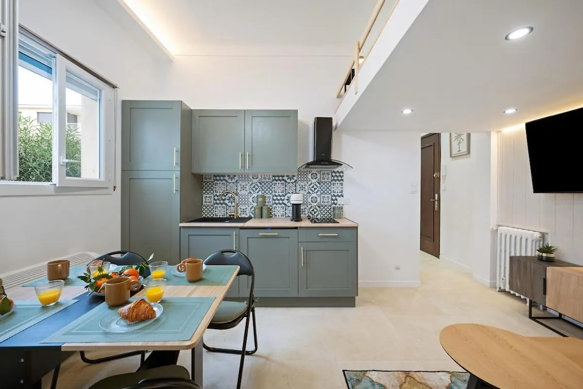 Apartmán Bleu Rivage - Magnifique 2P Au Port De Nice - 1 Chambre Et 1 Mezzanine